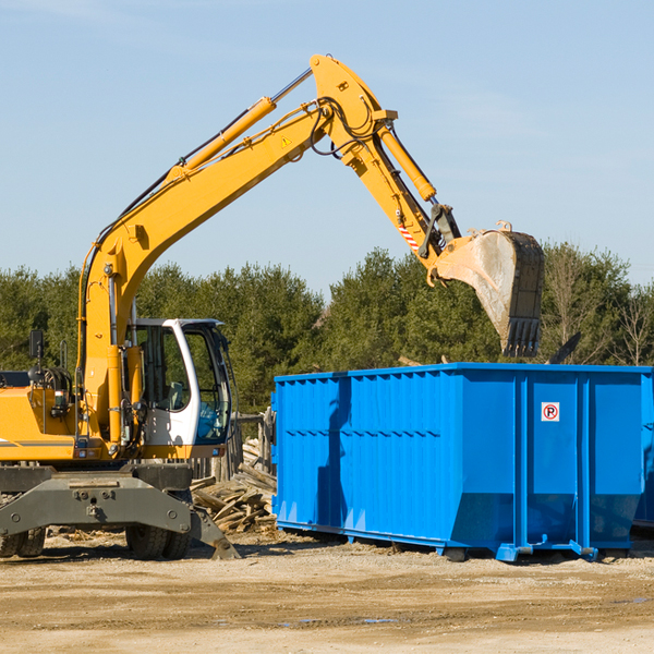 what are the rental fees for a residential dumpster in Nada